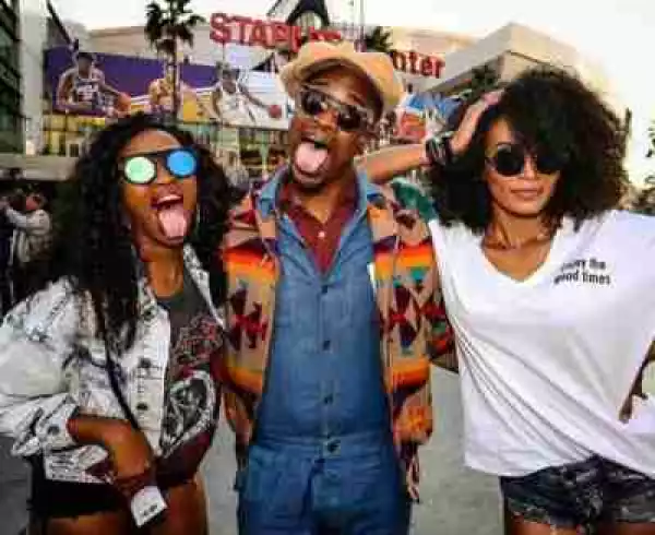 Pearl Thusi Hangs Out With Retired American NBA Player, Shaq O’Neal (Photos)